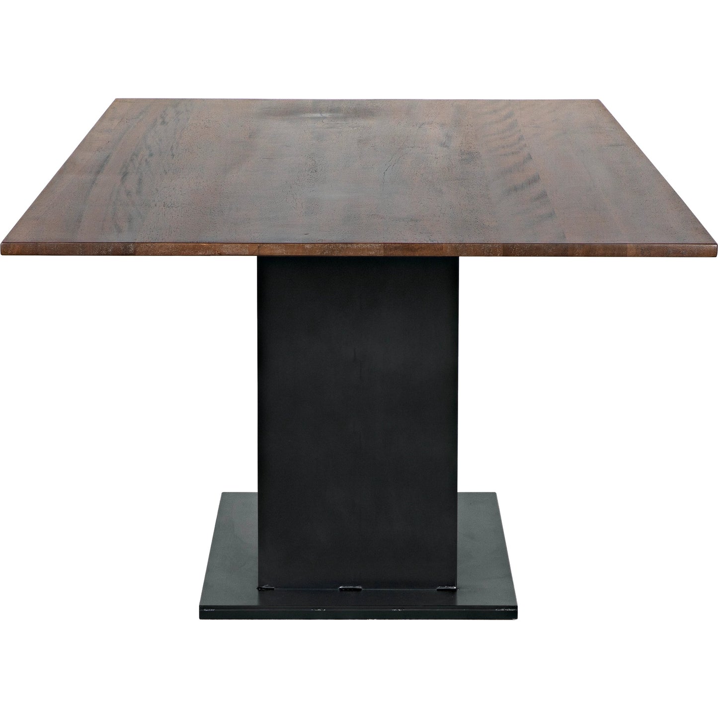 002 SI-1956827 | Additional Silo | Cameron Table by Noir in dark walnut. Made from industrial steel, walnut, and veneer in a modern style.