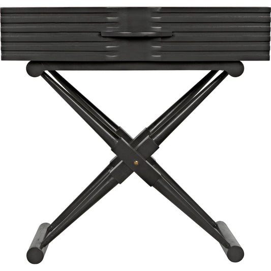 Zanta Side Table by Noir. Made from mahogany in a modern style.