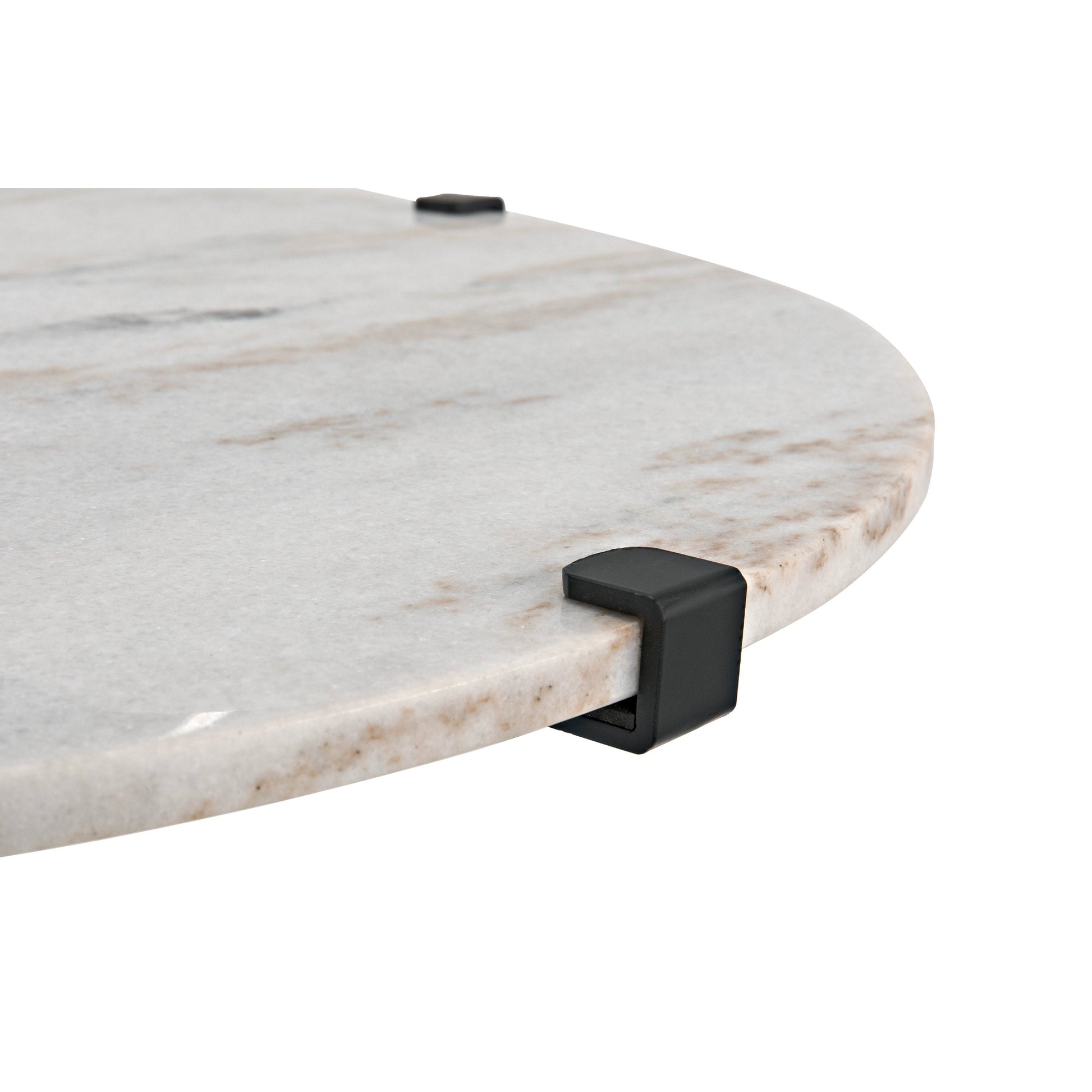 Edith Adjustable Side Table by Noir. Made from metal, quartz in a modern style.