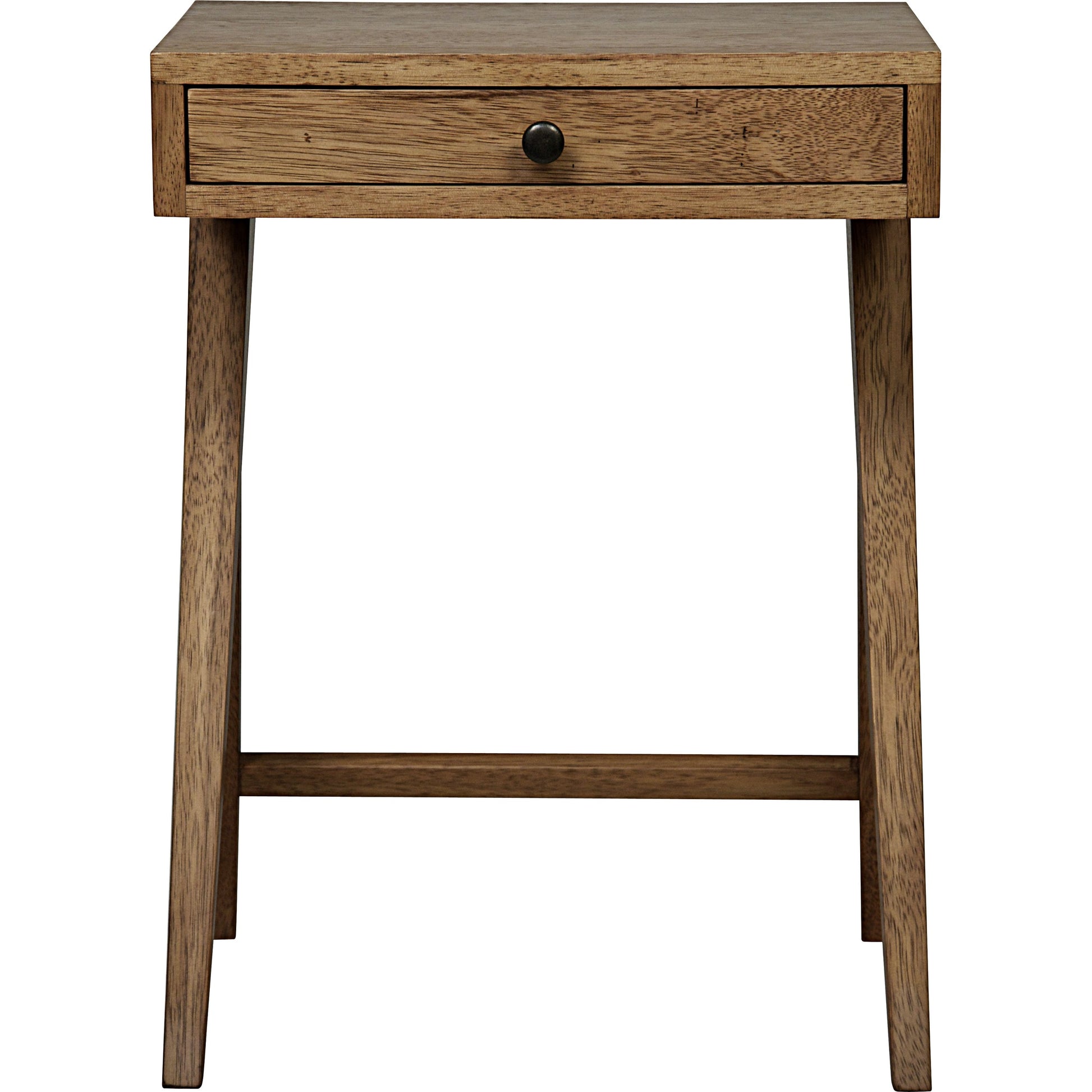 Peter Side Table by Noir in washed walnut. Made from walnut in a modern style.