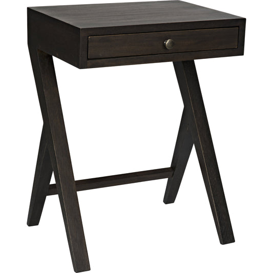 Peter Side Table by Noir. Made from walnut in a modern style.