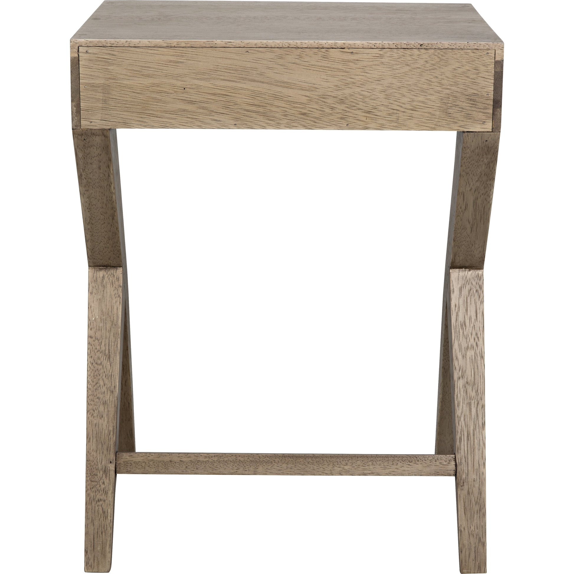Peter Side Table by Noir in washed walnut. Made from walnut in a modern style.
