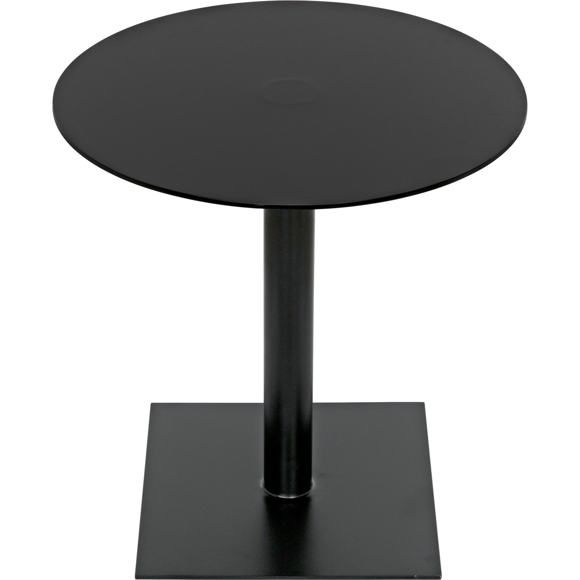 Mies Side Table by Noir in cast iron. Made from cast iron in a modern style.
