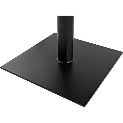 Mies Side Table by Noir in cast iron. Made from cast iron in a modern style.
