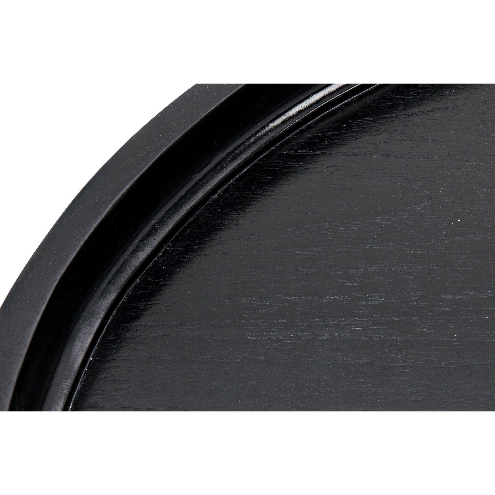 Gavin Side Table by Noir in hand rubbed black. Made from mahogany in a modern style.