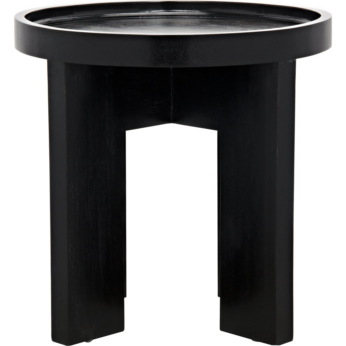 008 S-334811 | Additional Silo | Gavin Side Table by Noir in hand rubbed black. Made from mahogany in a modern style.