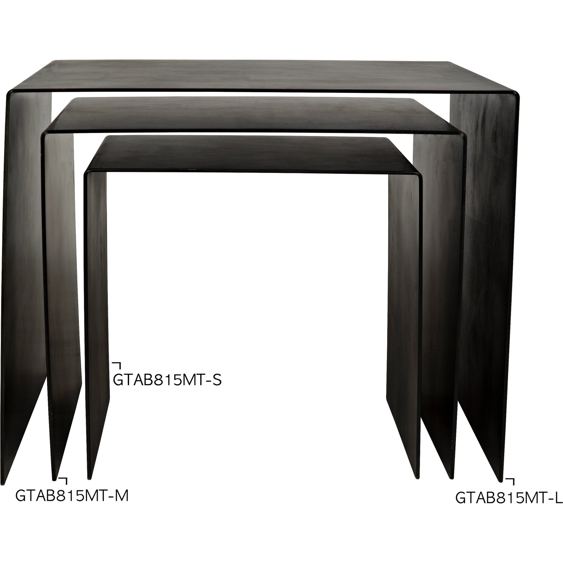 Yves Side Table by Noir in metal. Made from metal in a modern style.