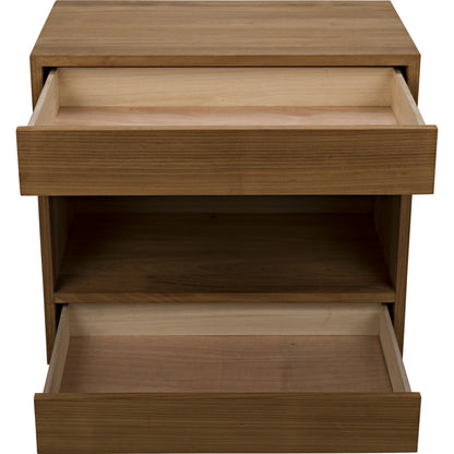 SL05 Side Table by Noir in gold teak. Made from teak in a modern style.
