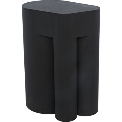 Blair Side Table by Noir in matte black. Made from metal in a modern style.
