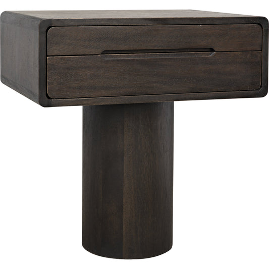 Langford Side Table by Noir. Made from walnut in a modern style.