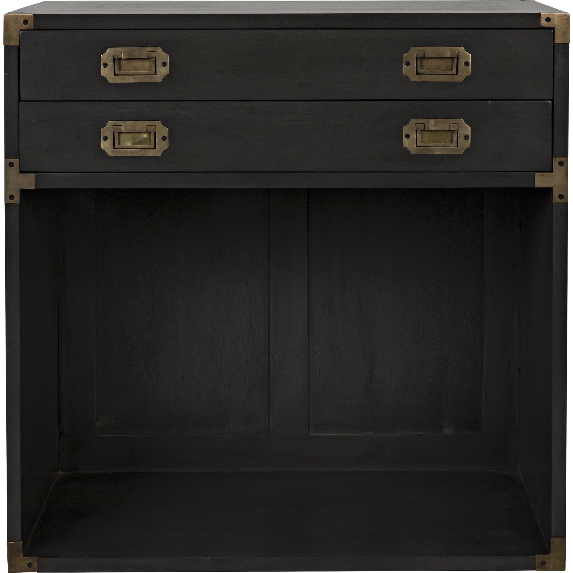 Campaign Chest by Noir in pale. Made from mahogany in a transitional style.