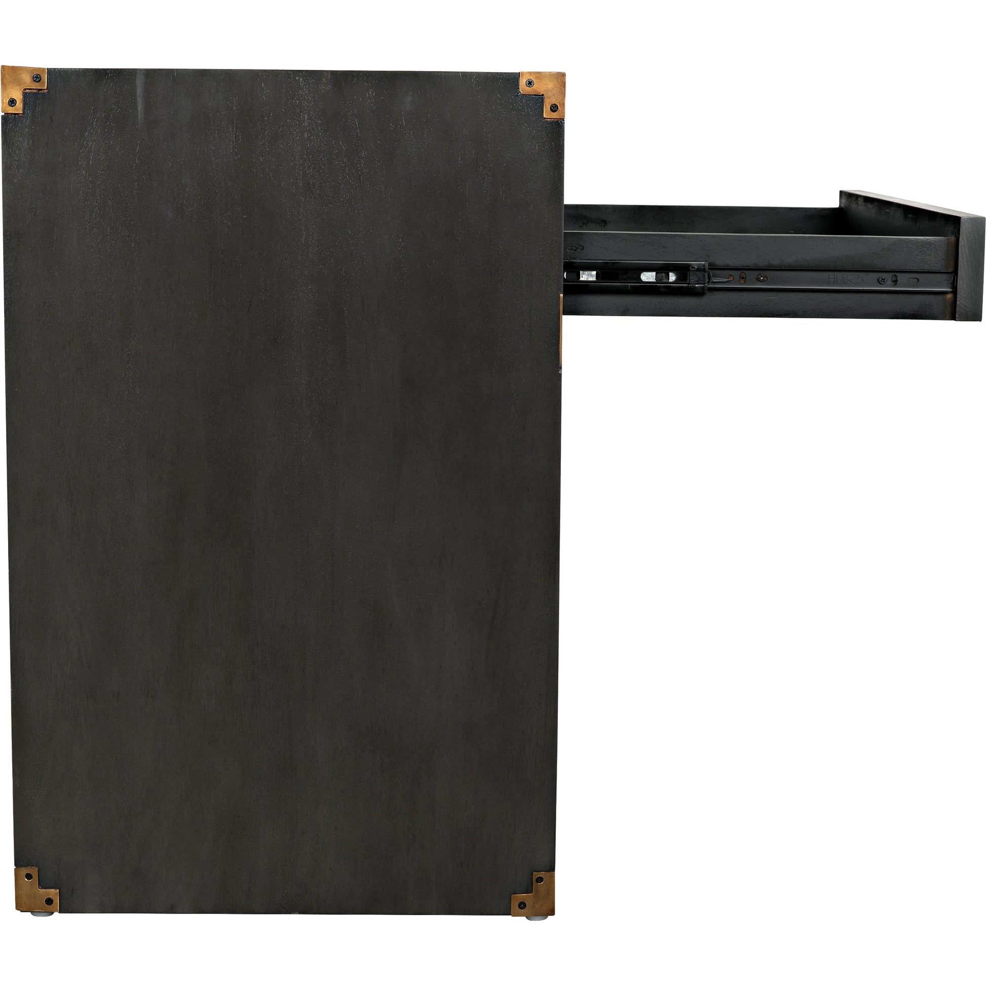 Campaign Chest by Noir in pale. Made from mahogany in a transitional style.