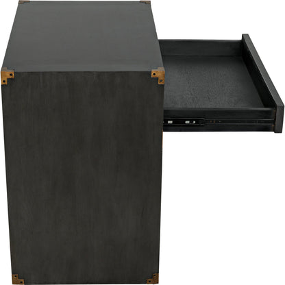 Campaign Chest by Noir in pale. Made from mahogany in a transitional style.