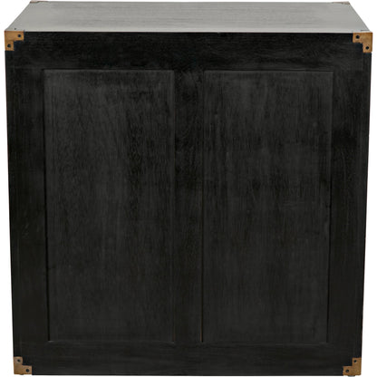 Campaign Chest by Noir in pale. Made from mahogany in a transitional style.