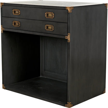 Campaign Chest by Noir in pale. Made from mahogany in a transitional style.