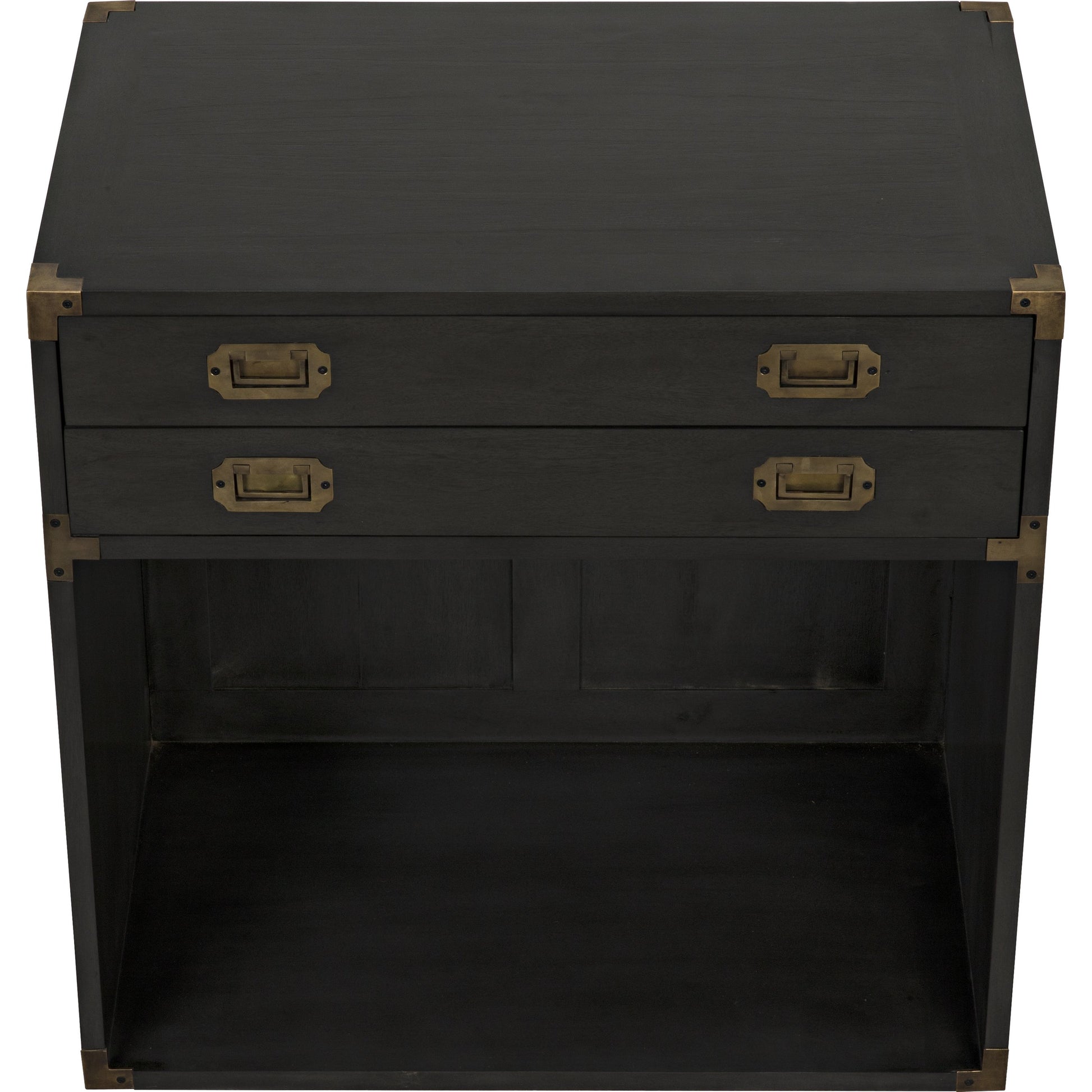 Campaign Chest by Noir in pale. Made from mahogany in a transitional style.