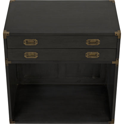 Campaign Chest by Noir in pale. Made from mahogany in a transitional style.
