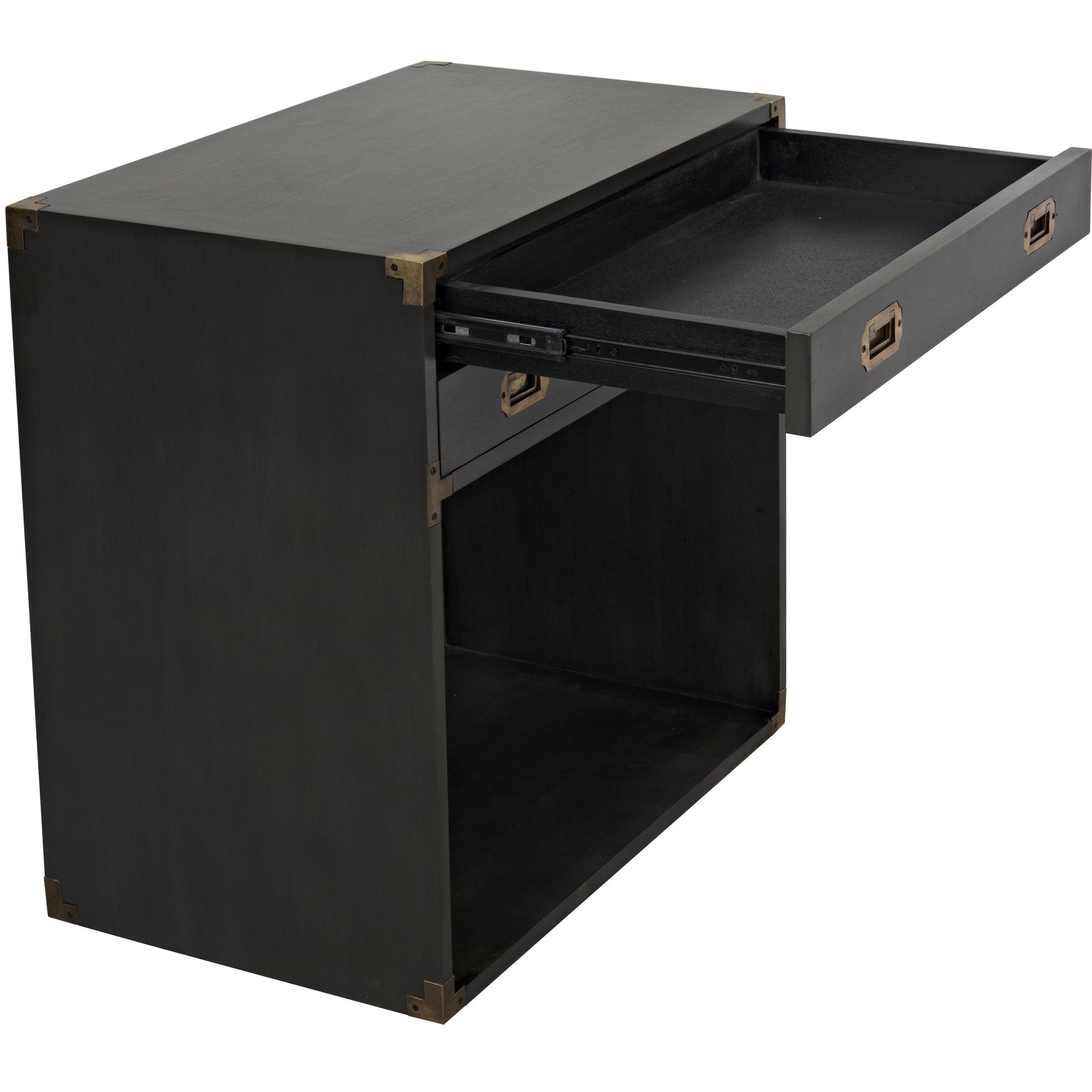 Campaign Chest by Noir in pale. Made from mahogany in a transitional style.