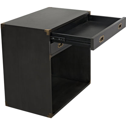 Campaign Chest by Noir in pale. Made from mahogany in a transitional style.