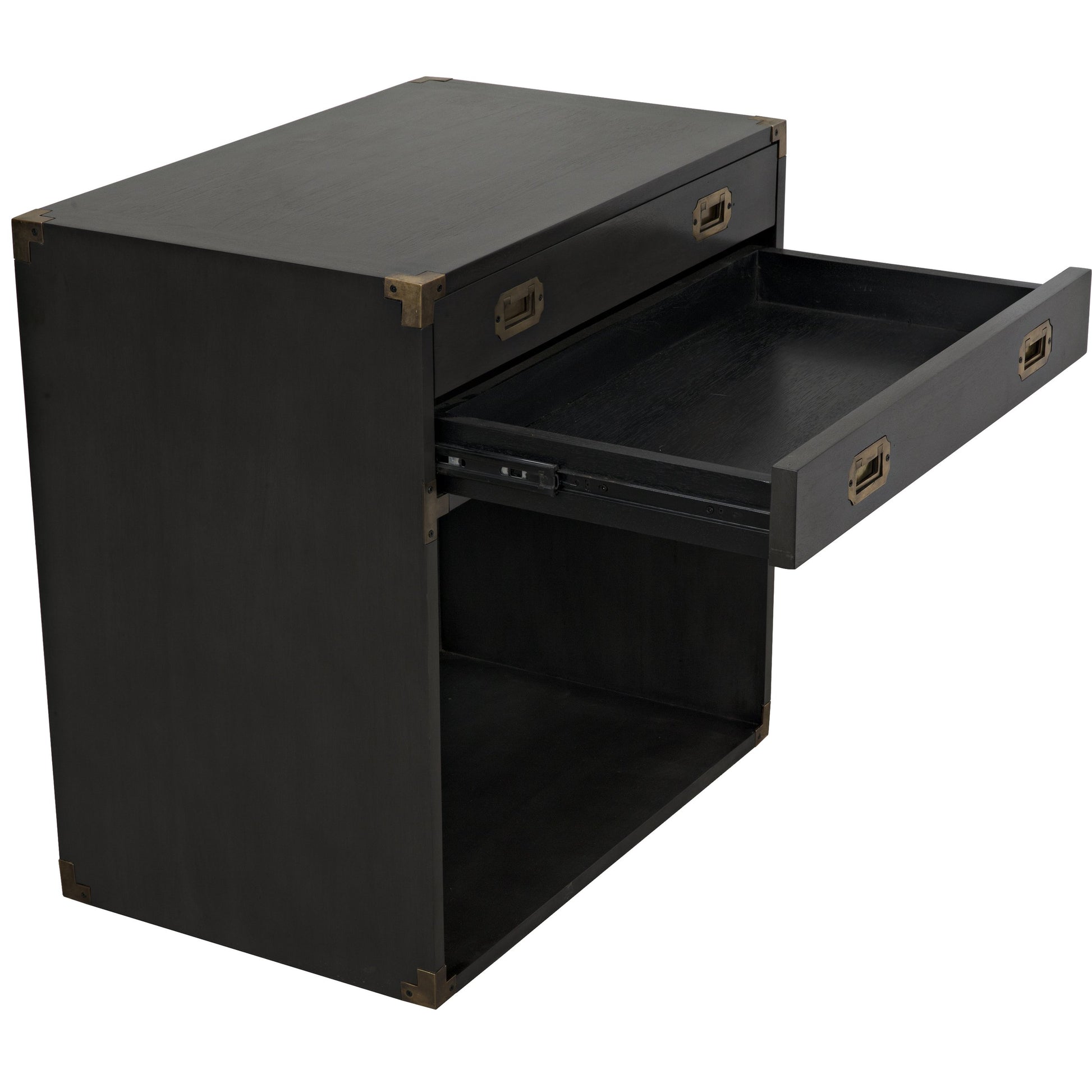 Campaign Chest by Noir in pale. Made from mahogany in a transitional style.