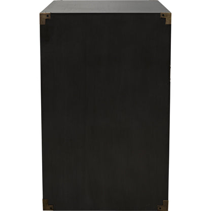 Campaign Chest by Noir in pale. Made from mahogany in a transitional style.