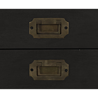 Campaign Chest by Noir in pale. Made from mahogany in a transitional style.
