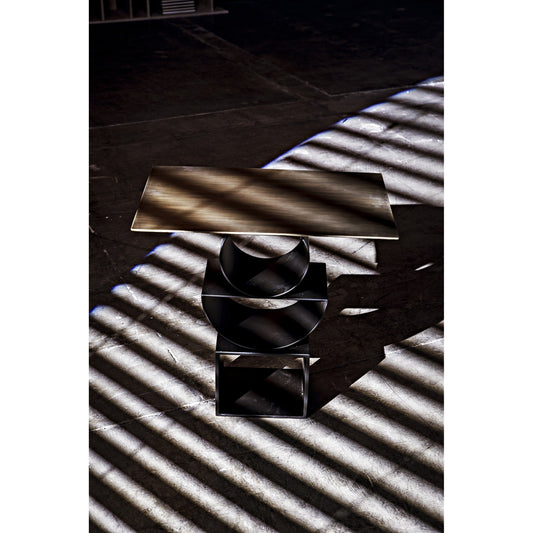 Shape Side Table by Noir in black metal. Made from metal in a eclectic & global style.