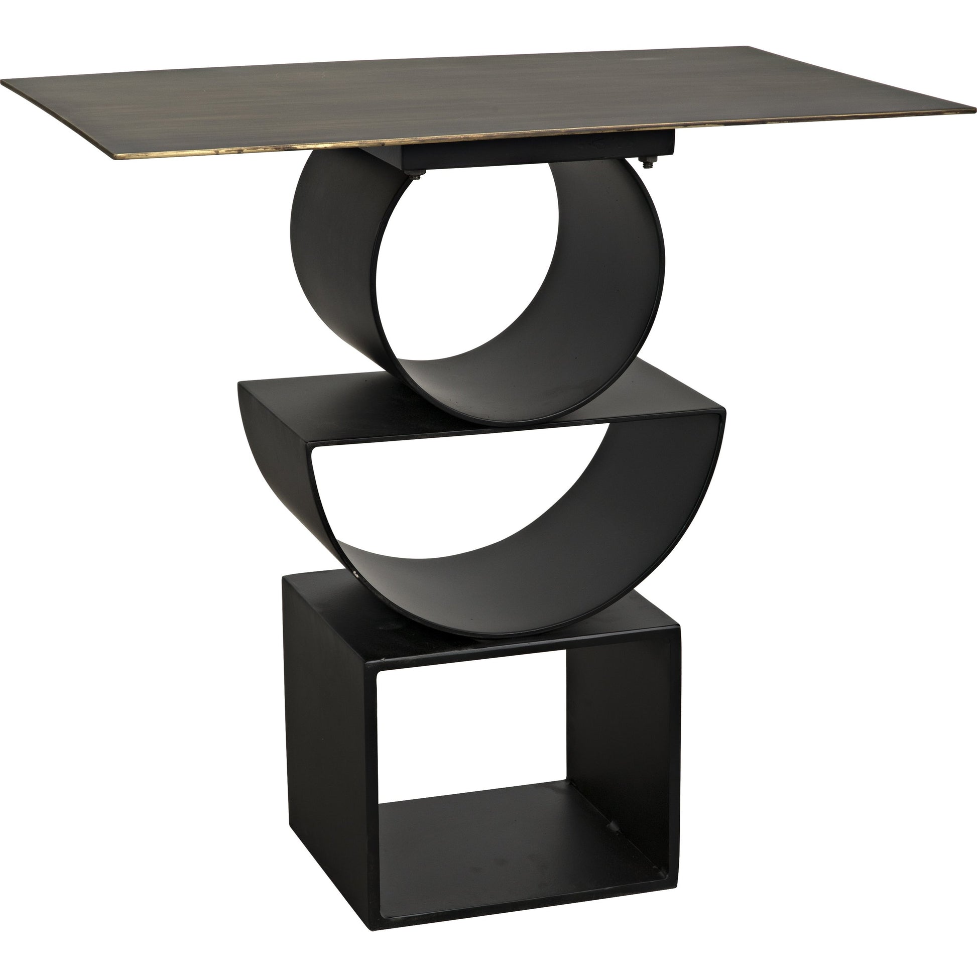 Shape Side Table by Noir in black metal. Made from metal in a eclectic & global style.