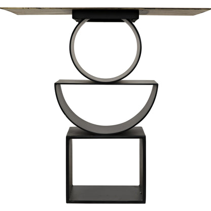 Shape Side Table by Noir in black metal. Made from metal in a eclectic & global style.