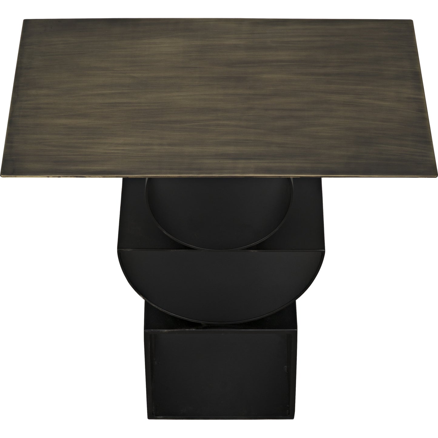 002 SR-783770 | Additional Silo | Shape Side Table by Noir in black metal. Made from metal in a eclectic & global style.