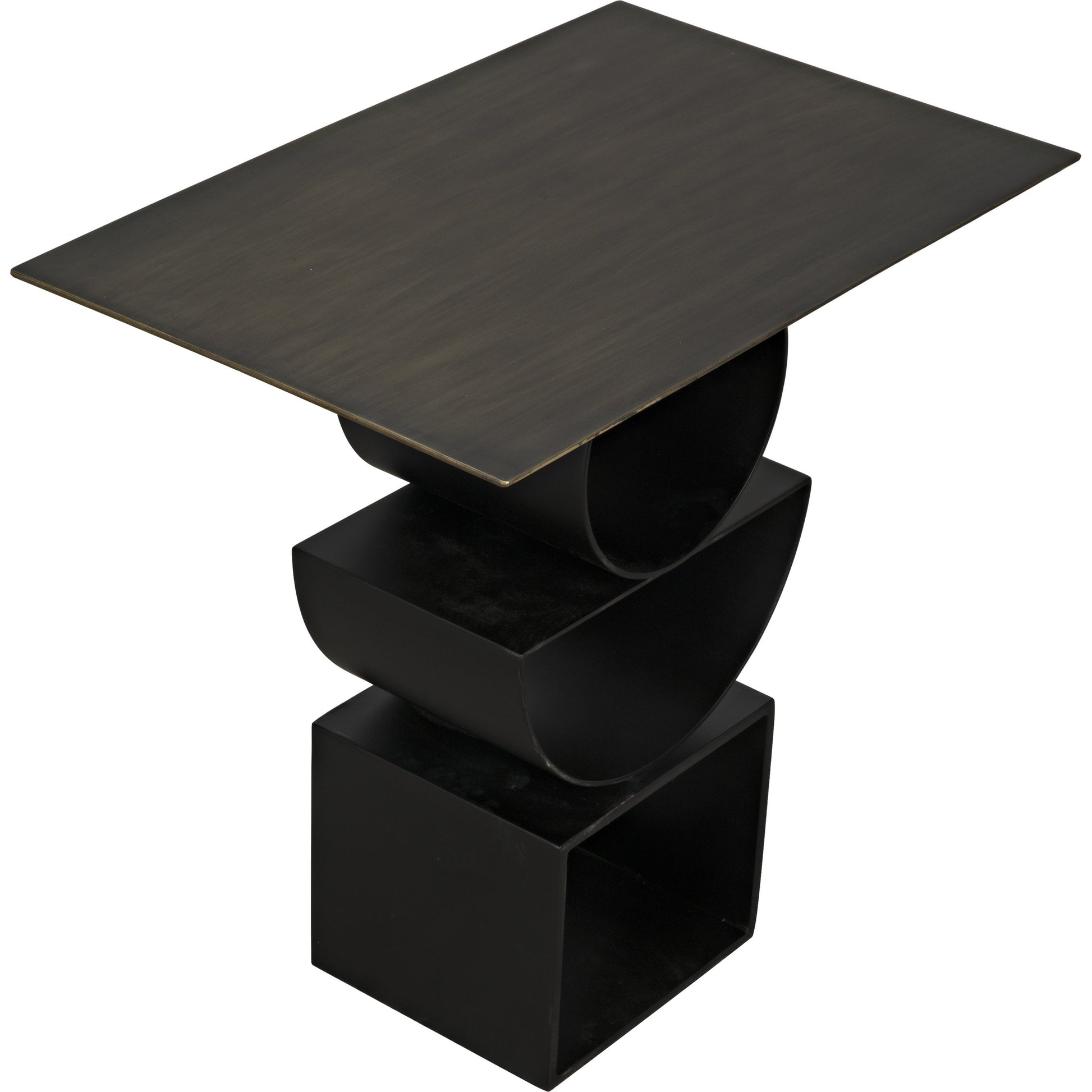 Shape Side Table by Noir in black metal. Made from metal in a eclectic & global style.
