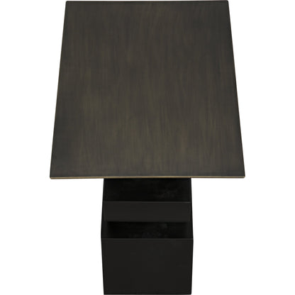 Shape Side Table by Noir in black metal. Made from metal in a eclectic & global style.