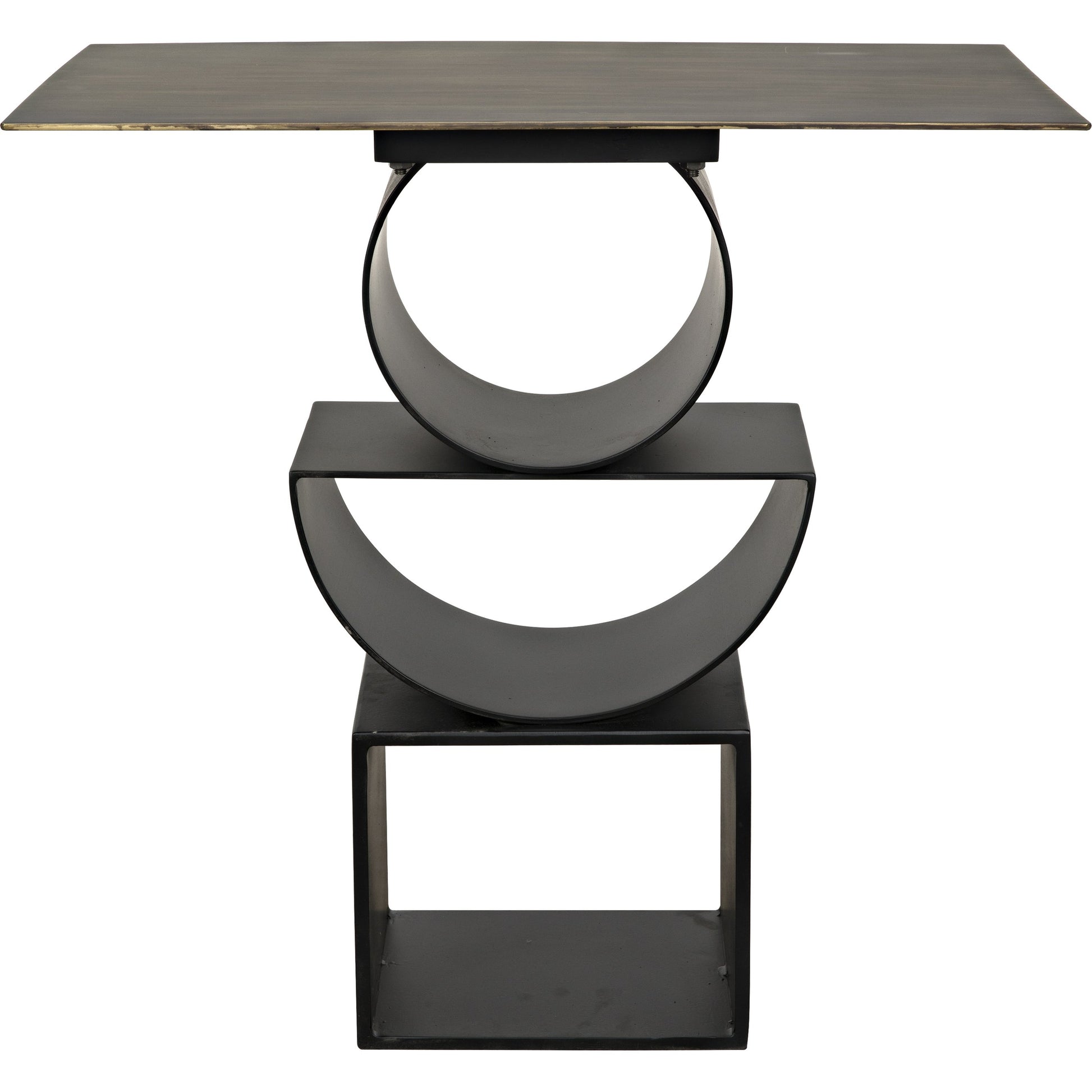 Shape Side Table by Noir in black metal. Made from metal in a eclectic & global style.