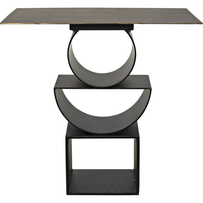 Shape Side Table by Noir in black metal. Made from metal in a eclectic & global style.