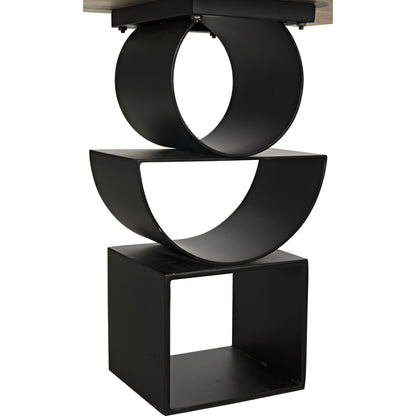 Shape Side Table by Noir in black metal. Made from metal in a eclectic & global style.