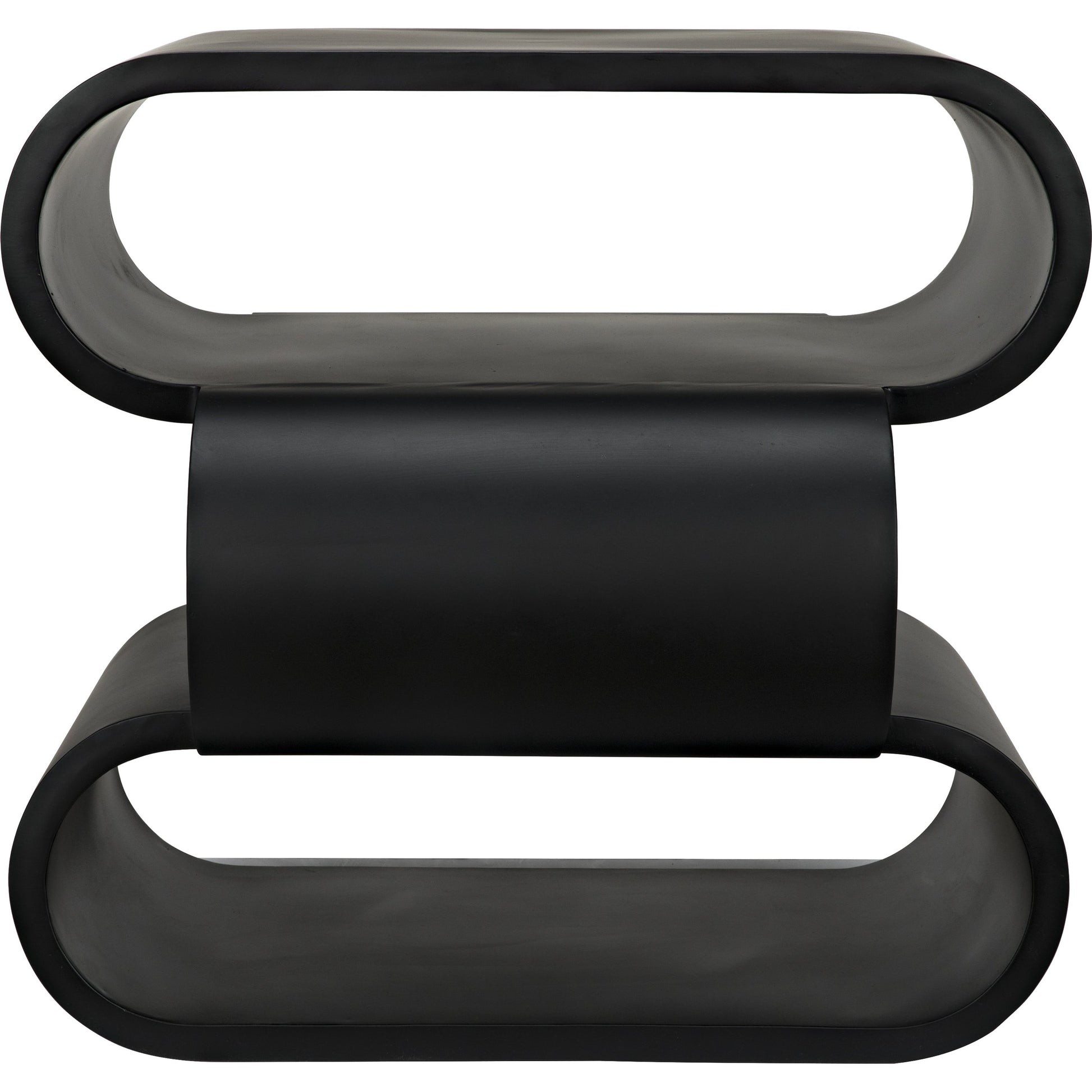 Nada Side Table by Noir in black metal. Made from metal in a modern style.
