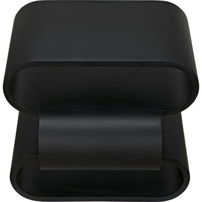 Nada Side Table by Noir in black metal. Made from metal in a modern style.