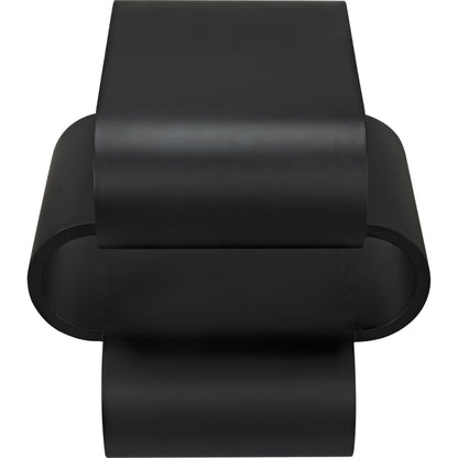 Nada Side Table by Noir in black metal. Made from metal in a modern style.
