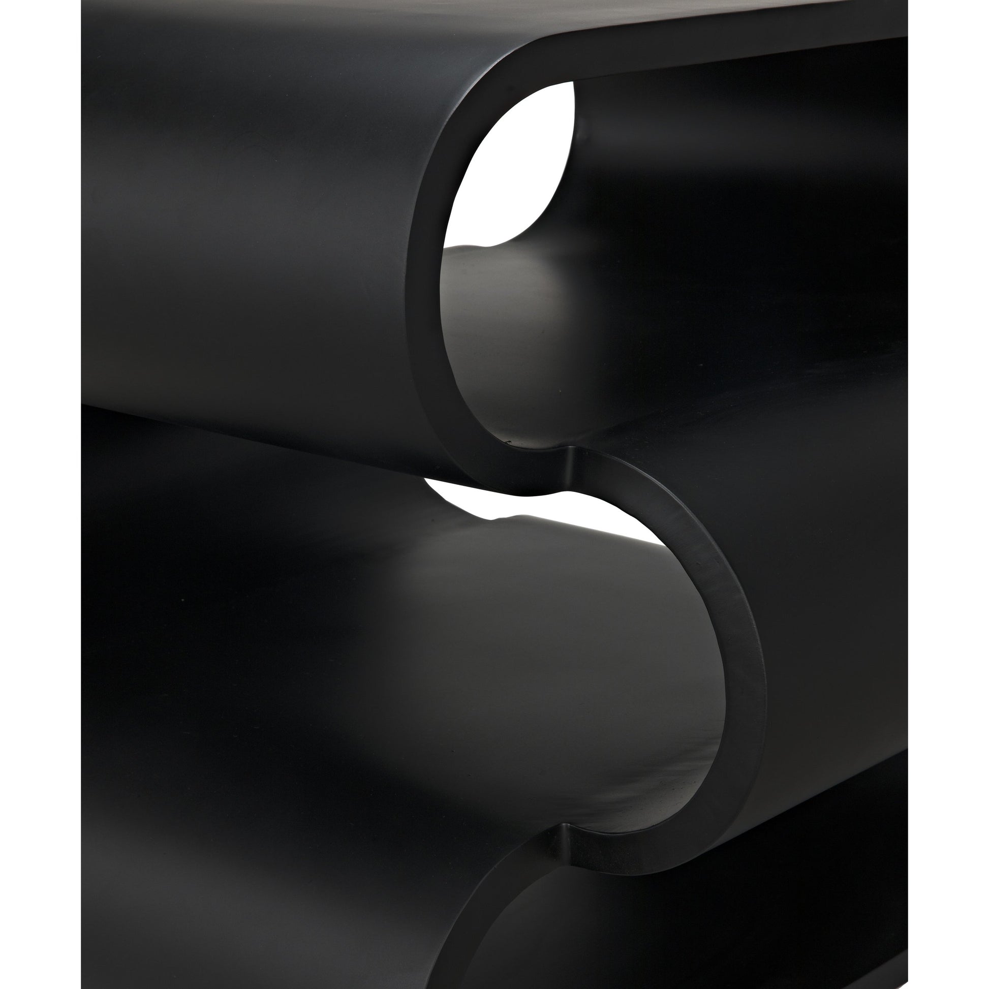 Nada Side Table by Noir in black metal. Made from metal in a modern style.