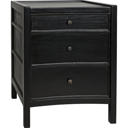 Hampton Night Stand by Noir. Made from mahogany in a transitional style.