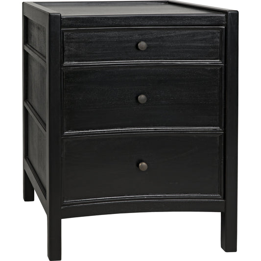 001 SR-888727 | Additional Silo | Hampton Night Stand by Noir. Made from mahogany in a transitional style.