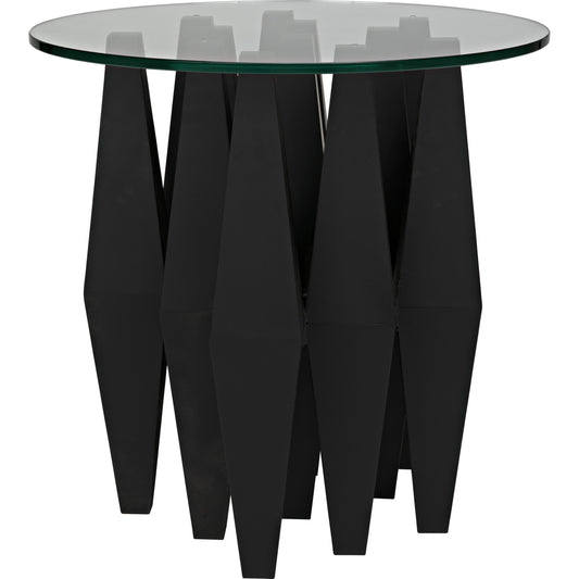 Soldier Side Table by Noir in black metal. Made from metal in a modern style.