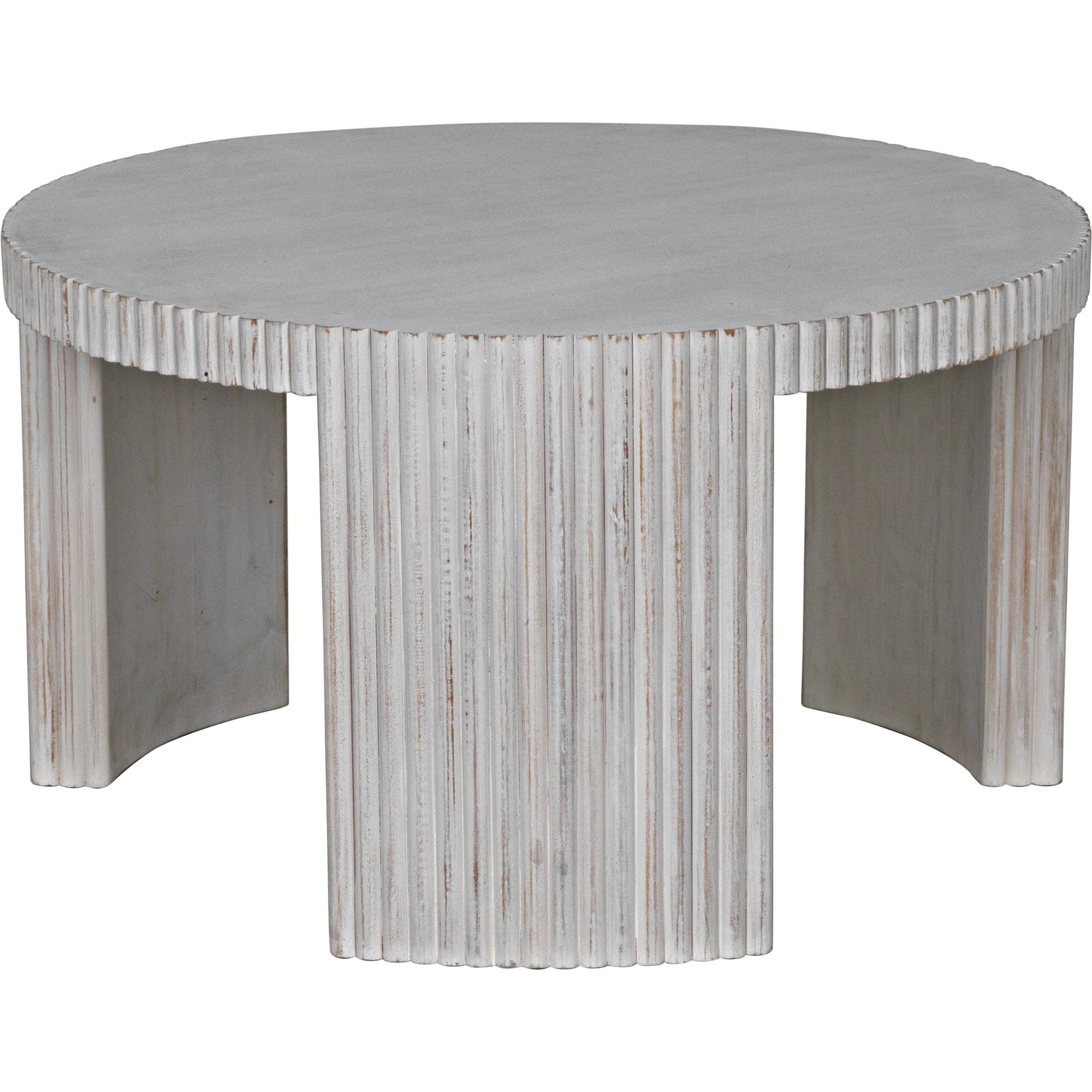 Jgor Coffee Table by Noir in white wash. Made from mahogany in a modern style.