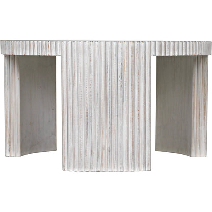 Jgor Coffee Table by Noir in white wash. Made from mahogany in a modern style.
