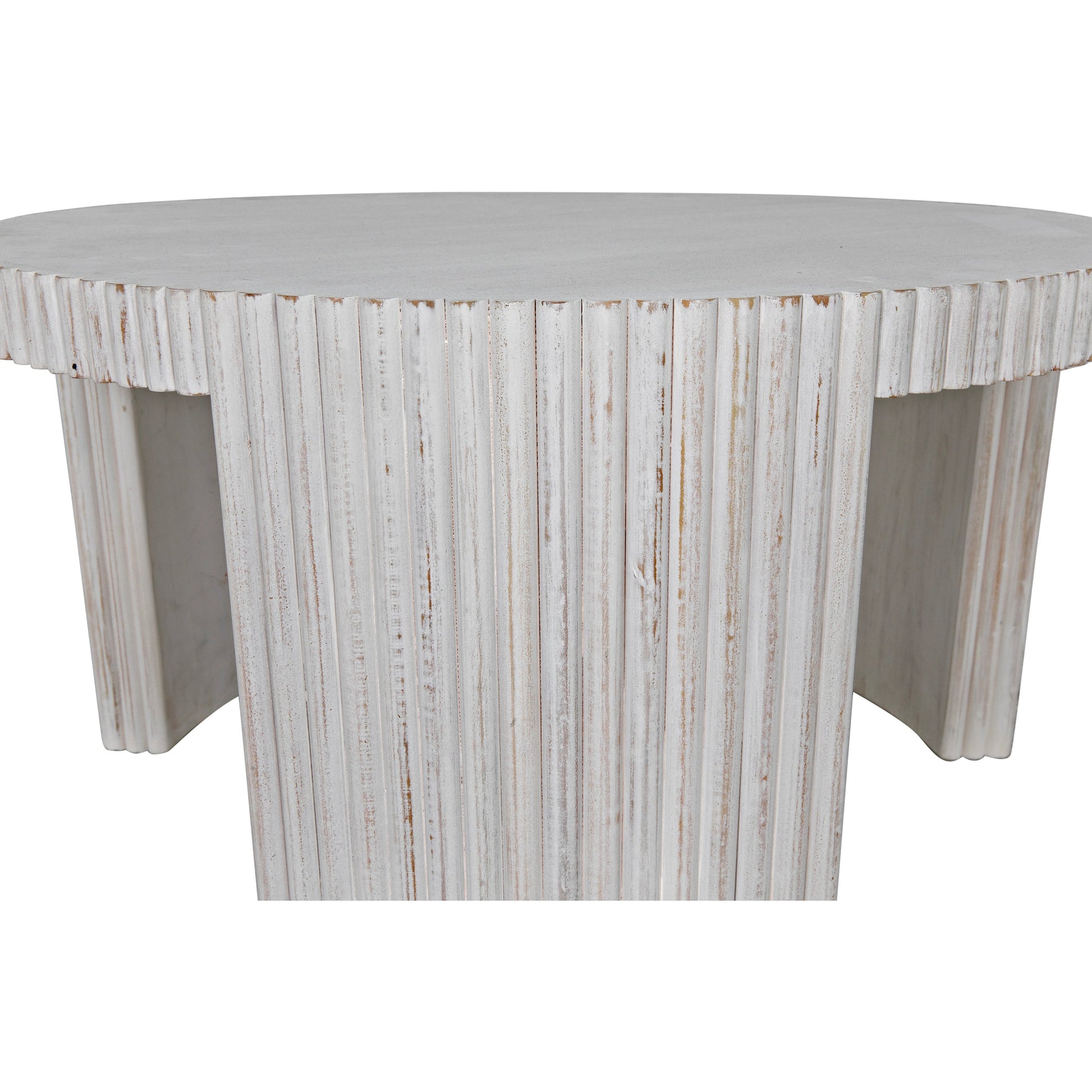 Jgor Coffee Table by Noir in white wash. Made from mahogany in a modern style.