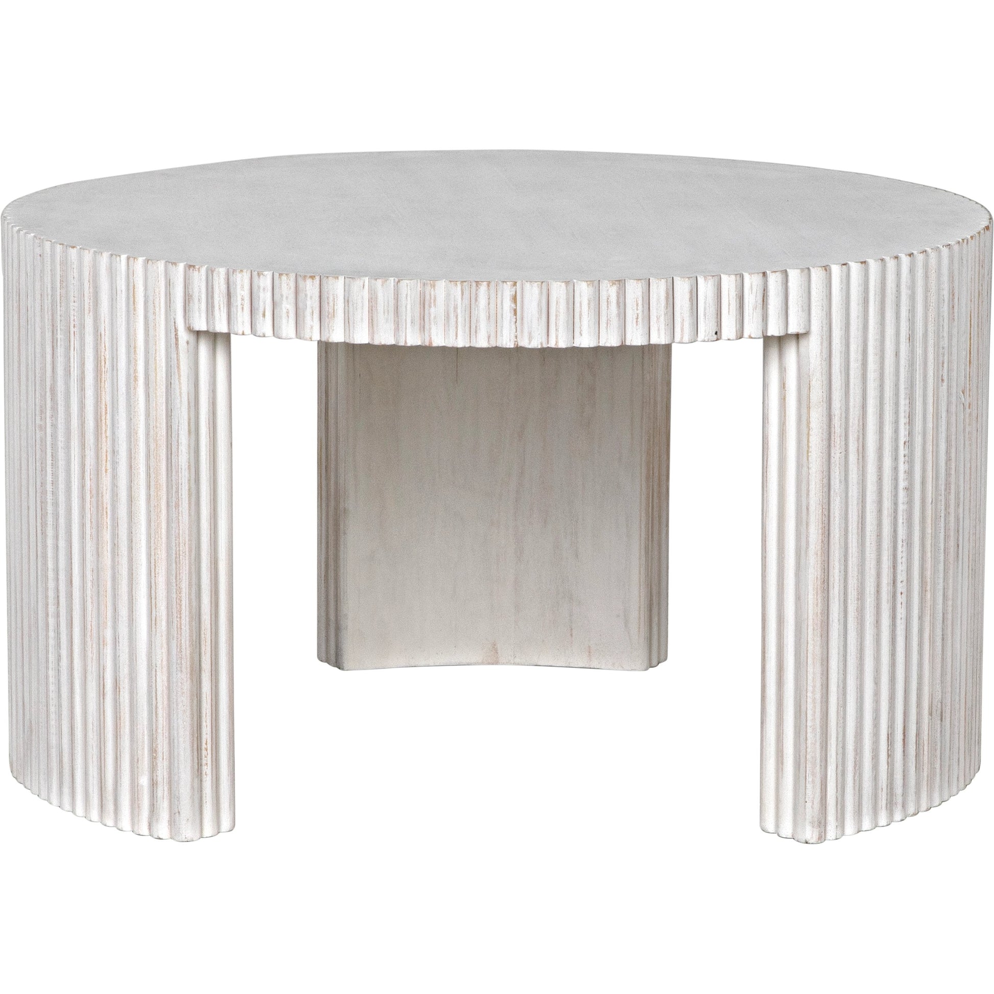 Jgor Coffee Table by Noir in white wash. Made from mahogany in a modern style.