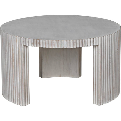 Jgor Coffee Table by Noir in white wash. Made from mahogany in a modern style.