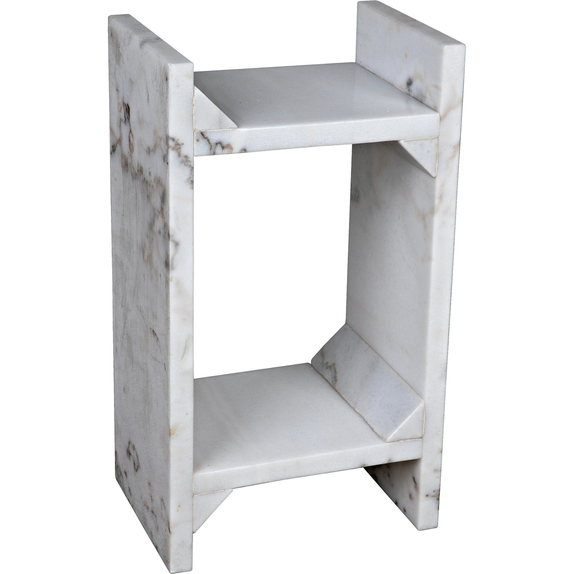 Easton Side Table by Noir in black marble. Made from marble in a modern style.