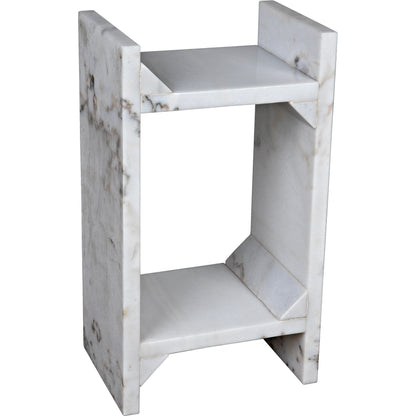 Easton Side Table by Noir in black marble. Made from marble in a modern style.