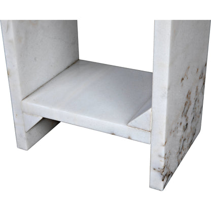 Easton Side Table by Noir in black marble. Made from marble in a modern style.